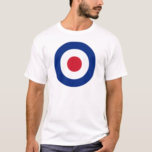 MOD Blue Red and White t shirt (Front)