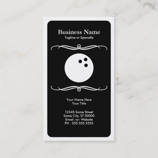 Customizable mod bowl business cards