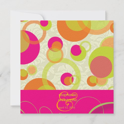 Mod bubblescontemporary Invitations