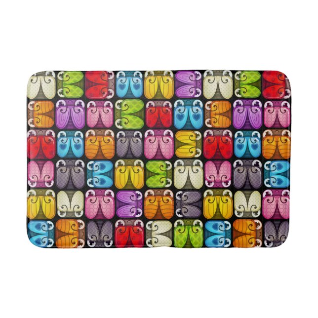Mod Bugs Bath Mat (Front)