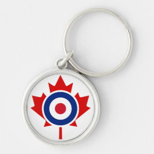 Mod Canada Curling Hockey Target Roundel Keychain