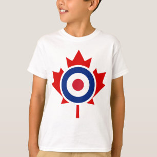 Mod Canada Curling Hockey Target Roundel T-Shirt