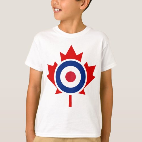 Mod Canada Curling Hockey Target Roundel T_Shirt