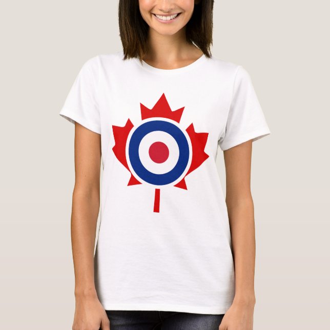 Mod Canada Curling Hockey Target Roundel T-Shirt (Front)