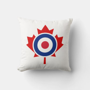 Mod Canada Curling Hockey Target Throw Pillow
