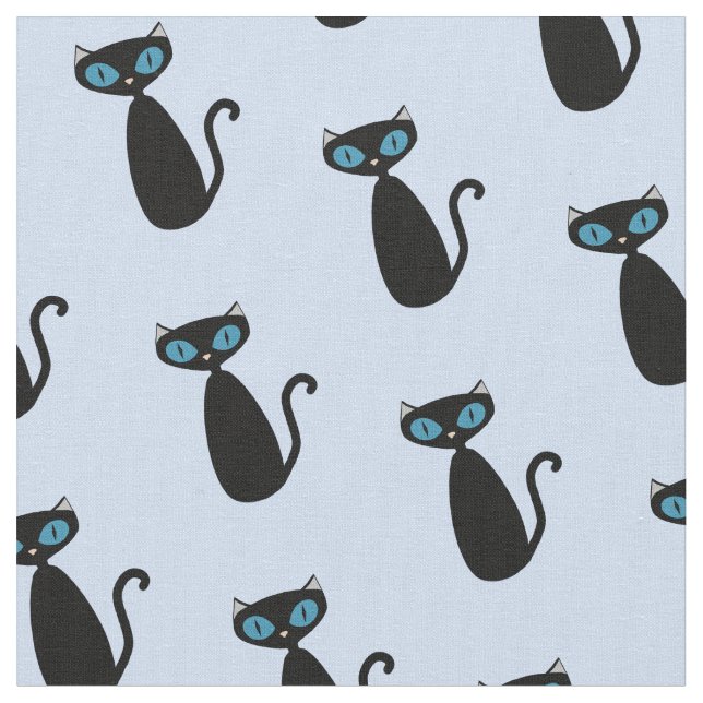 Mod Cat Fabric (Close Up)