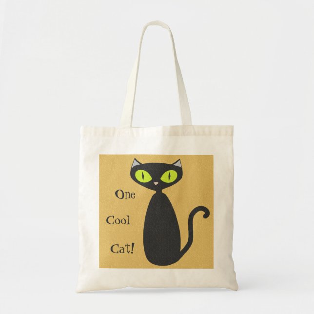 Mod Cat Tote - One Cool Cat! (Front)