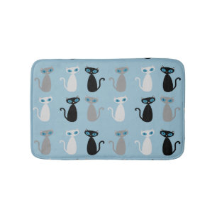 Mod Cats Bath Mat