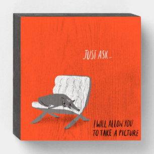 Mod Cats - Just Ask Wooden Box Sign