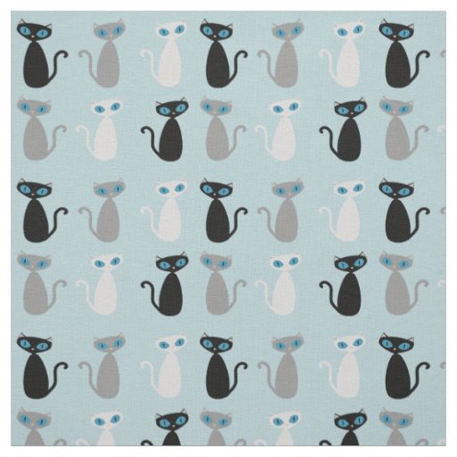 Mod Cats Multi Fabric