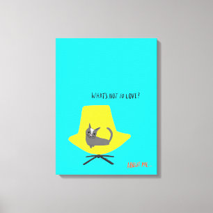 Mod Cats - What's Not to Love? Canvas Print