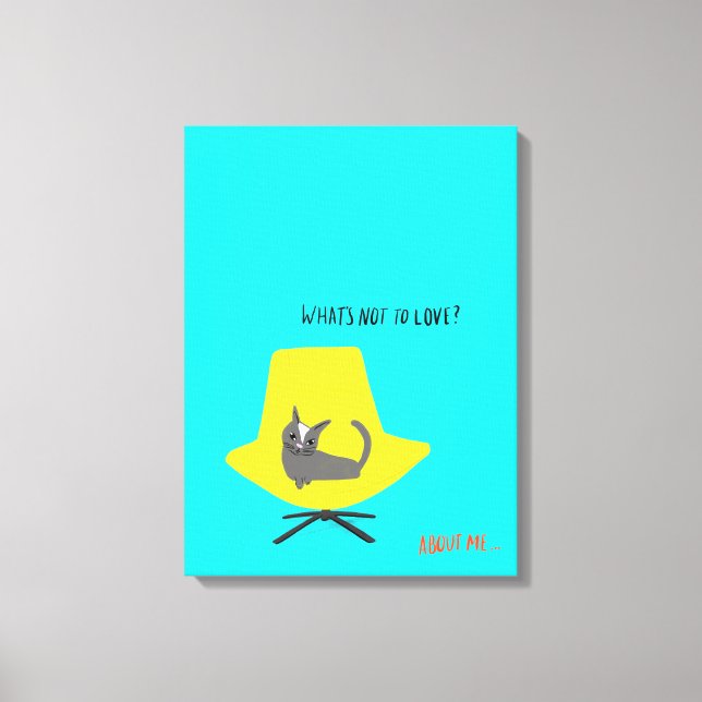 Mod Cats - What's Not to Love? Canvas Print (Front)