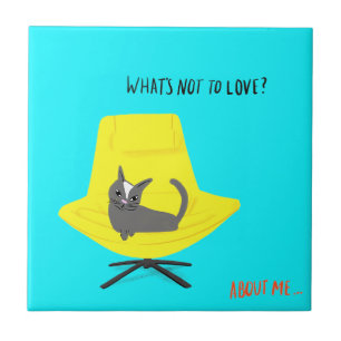 Mod Cats - What's Not to Love? Ceramic Tile