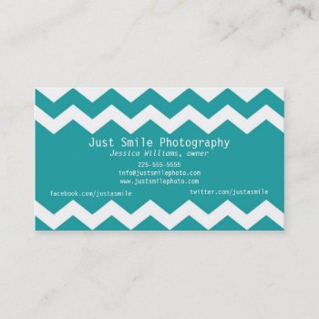 Mod Chevron Business Card by fancybusiness at Zazzle