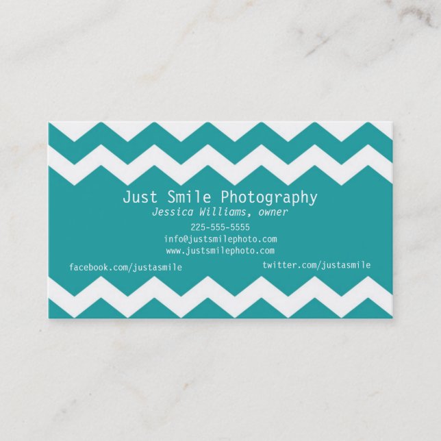 Mod Chevron Business Card (Front)
