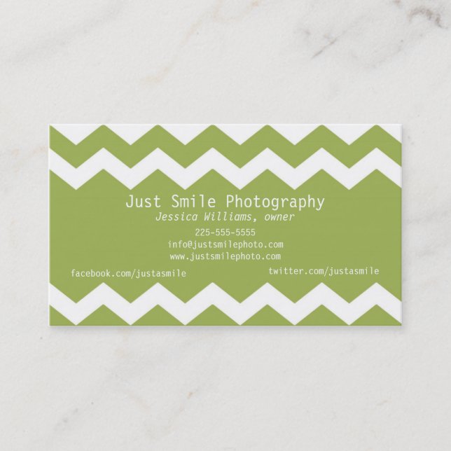 Mod Chevron Business Card (Front)