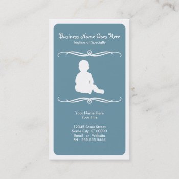 Mod Childcare Business Card by asyrum at Zazzle
