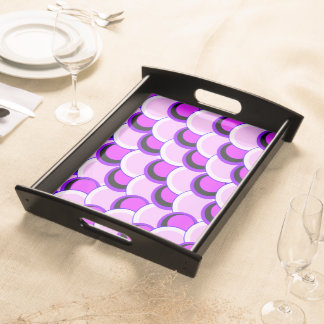 Mod Circles Pink and Purple Serving Tray