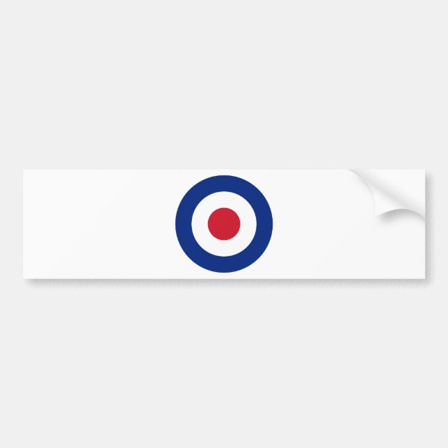 Mod - Classic Roundel - Bullseye Archery Target Bumper Sticker (Front)