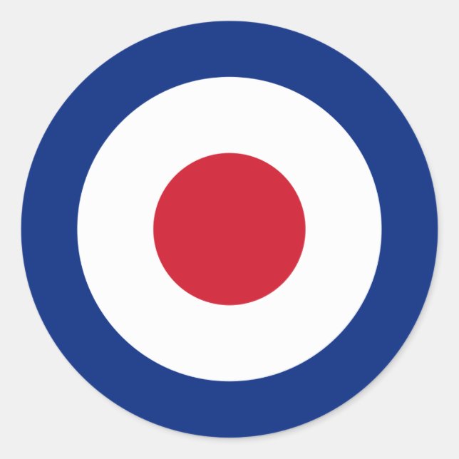 Mod - Classic Roundel - Bullseye Archery Target Classic Round Sticker (Front)