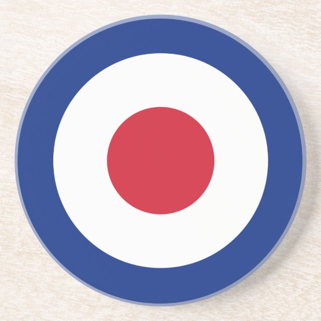 Mod - Classic Roundel - Bullseye Archery Target Coaster (Front)