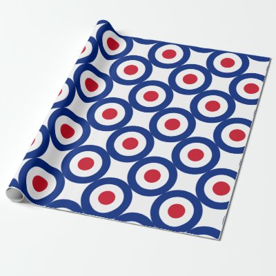 Mod - Classic Roundel - Bullseye Archery Target Wrapping Paper
