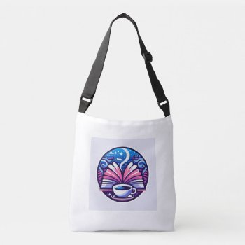 Mod Coffee And Book Tote Bag by busycrowstudio at Zazzle