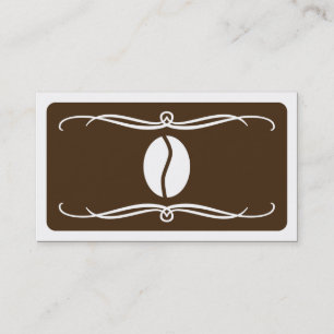 mod coffee bean (color customizable) business card