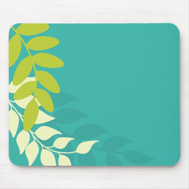 Mod Colorful Leaves Mouse Pad (Front)