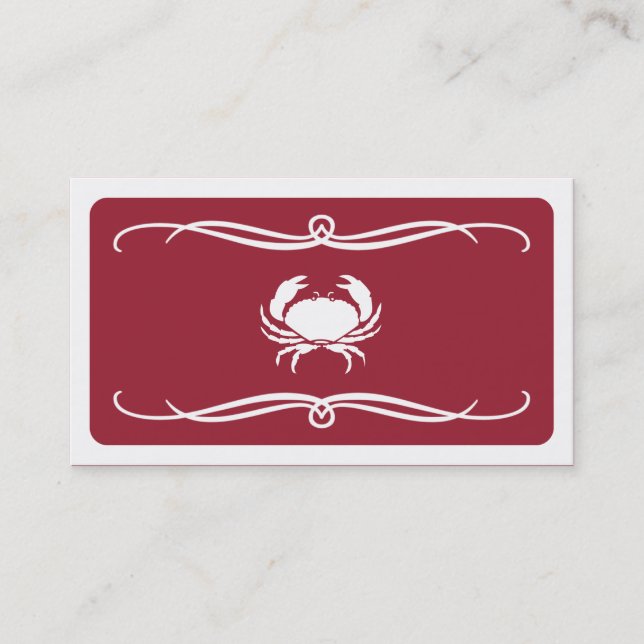 mod crab (color customizable) business card (Front)
