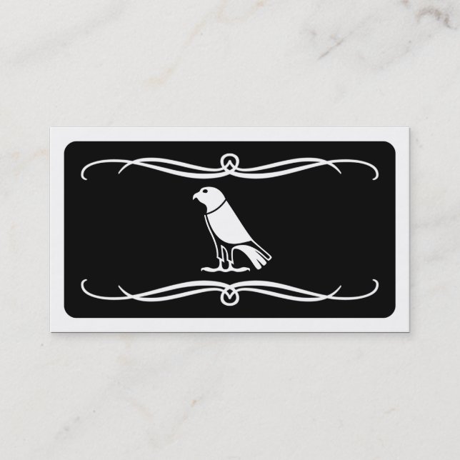 mod crow (color customizable) business card (Front)