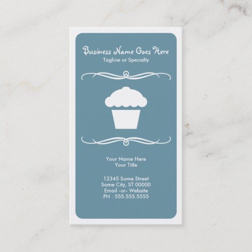 mod cupcake business cards