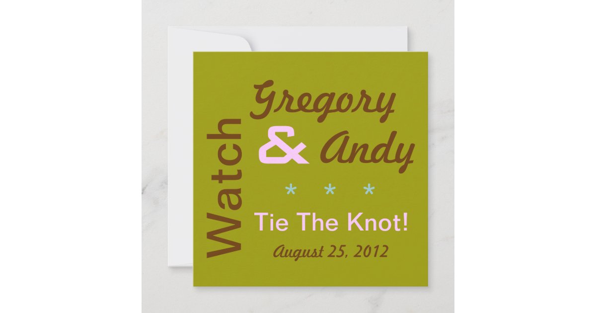 Mod Custom Wedding Invitation | Zazzle