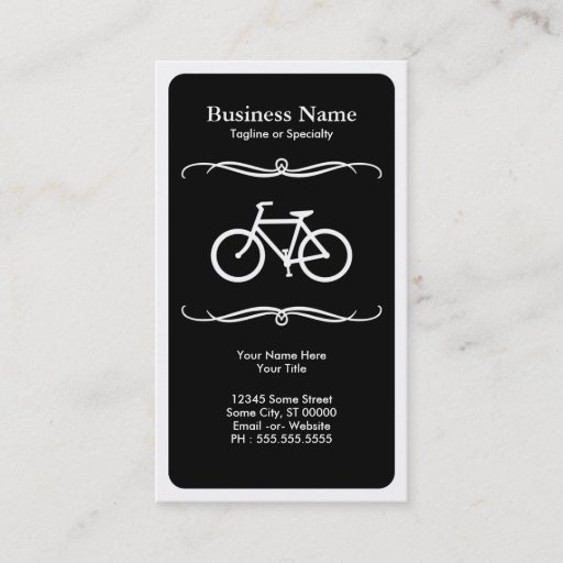 Customizable mod cycling business card
