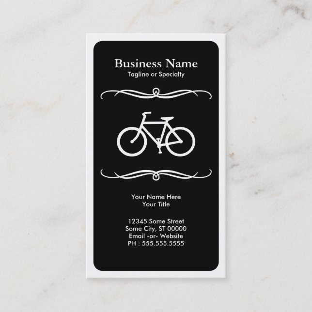 mod cycling business card (Front)