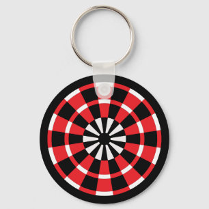Mod Dartboard Keychain