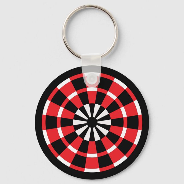 Mod Dartboard Keychain (Front)