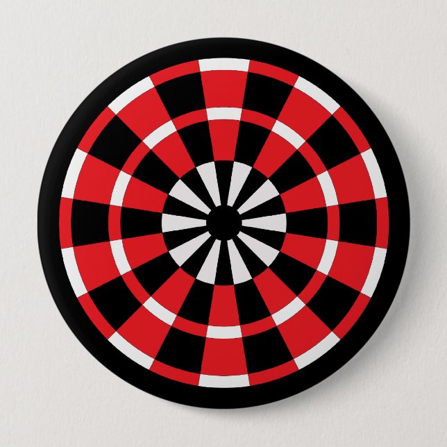 Mod Dartboard Pinback Button (Front)