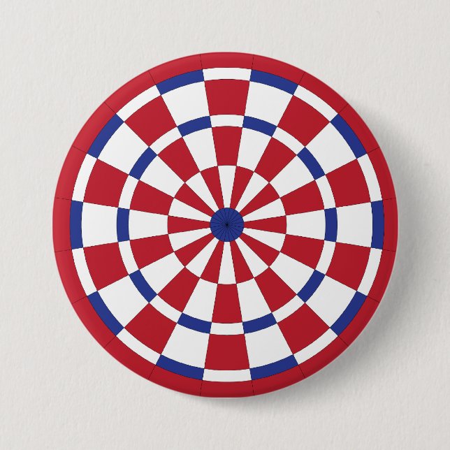 Mod Dartboard Pinback Button (Front)