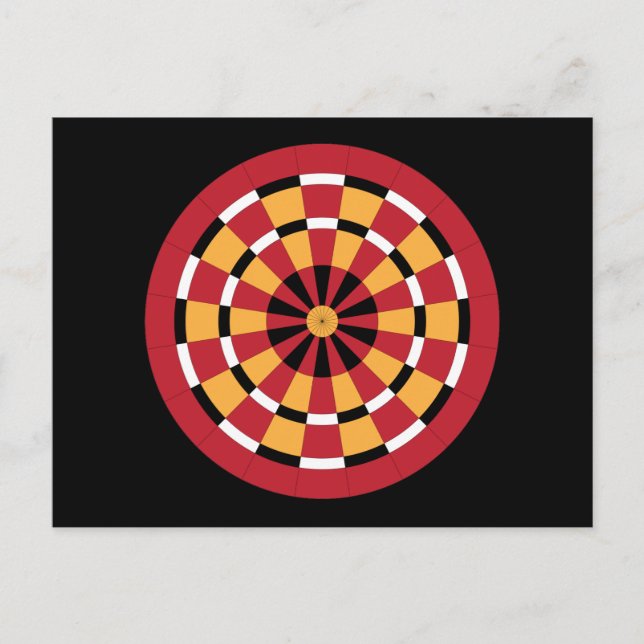 Mod Dartboard Postcard (Front)