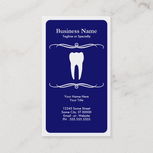 Customizable mod dental business card templates