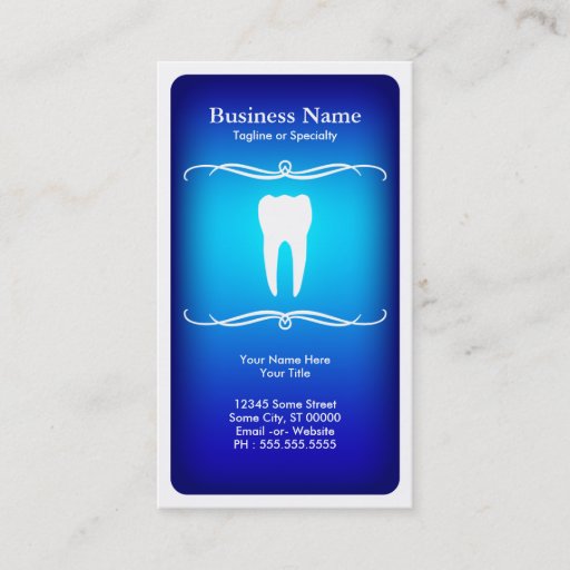 Customizable mod dental business card templates