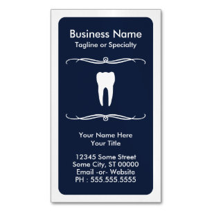 Mod Dentist Magnetic Business Card Magnet