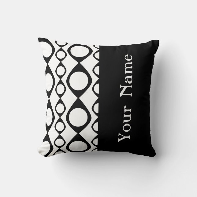 Mod Design #10 @ GarysRetrogarage with name Throw Pillow (Front)