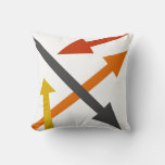 Mod Direction2 Throw Pillow at Zazzle