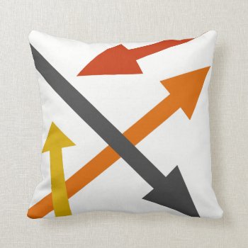 Mod Direction2 Throw Pillow by JoLinus at Zazzle