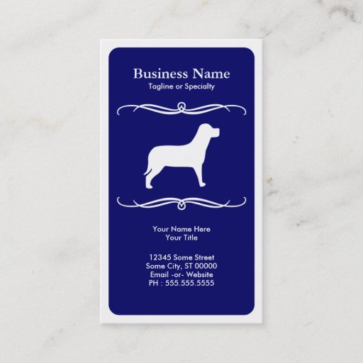 Customizable mod dog business cards