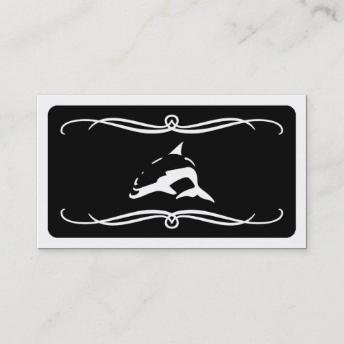mod dolphin color customizable business card