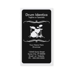 mod drums business card