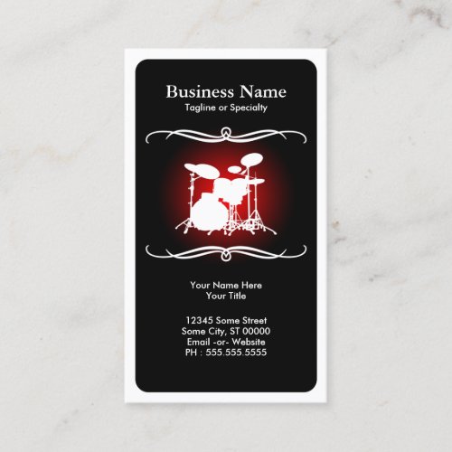 mod drums business card